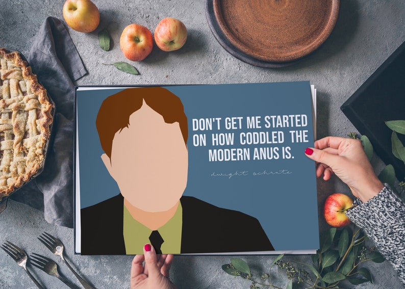 Dwight Schrute Modern Anus Quote The Office TV Show Decor image 5