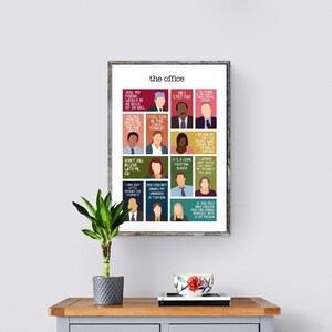 The Office TV Show Characters Printable Poster With Quotes - Etsy