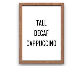 You've Got Mail movie, Tall Decaf Cappuccino quote, Nora Ephron fan gift