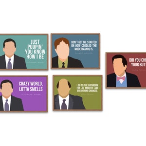 The Office Bathroom Bundle Prints image 3