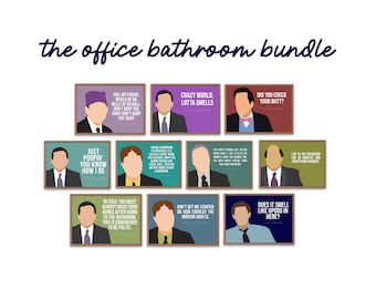 The Office - Bathroom Bundle Prints