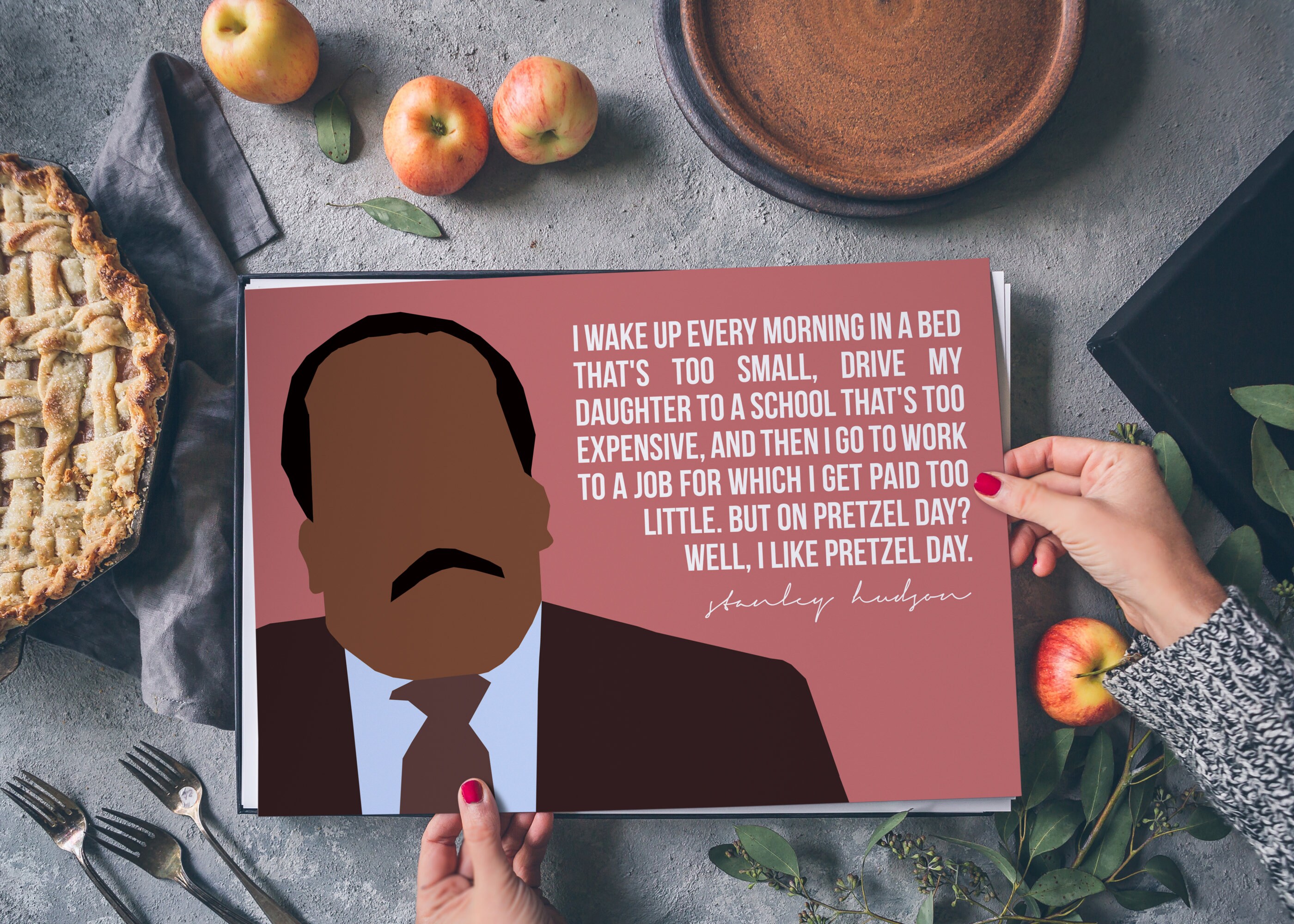 Stanley Hudson Art Print the Office Tv Show Poster Pretzel Etsy