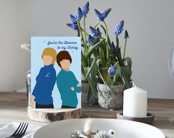 Laverne and Shirley Greeting Card - Printable