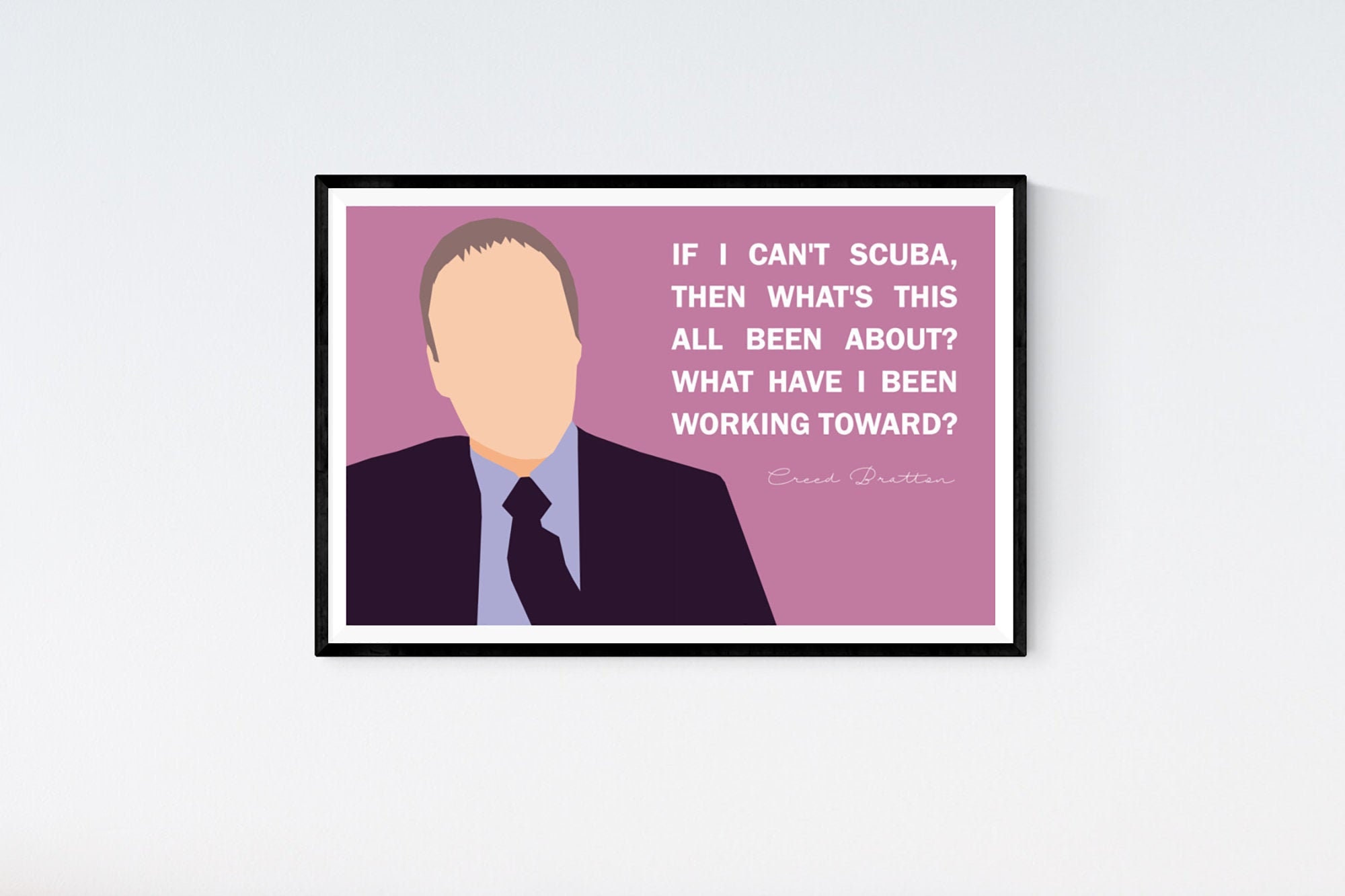 Creed Bratton Scuba Quote The Office TV Show Etsy