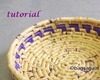 Tutorial - recycled plastic bag coil basket