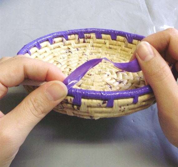 Tutorial - recycled plastic bag coil basket