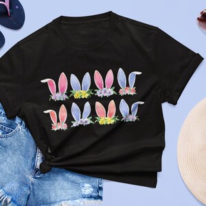 Easter Bunny Unisex Tee, Rabbit Ears Tshirt, Spring Holiday Shirt, Bunny Lover Gift, Cute Graphic Tee