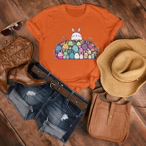Easter Bunny T-Shirt, Rabbit Tee, Spring Unisex Shirt, Cute Bunny Top, Holiday Animal Apparel