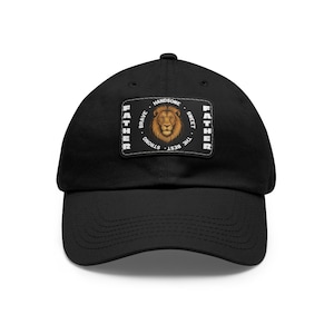 Rectangle Leather Patch Dad Hat, Father&#39;s Day Gift, Men&#39;s Casual Wear Baseball Cap, Dad Birthday Present, Dad Hat with Leather Patch