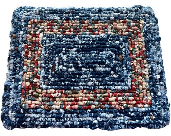 Locker Hooked Handmade Trivets for Hot Dishes - 9-1/2” x 12”