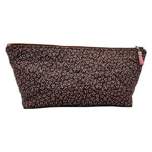Handmade Quilted Zipper Pouch, Cosmetic Bag, Travel Case