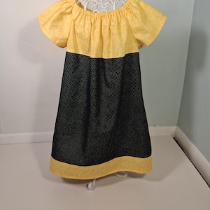 4T Girls PITTSBURGH Dresses Infant Toddler Youth  Yellow and Black show your Team Colors 4 Game Day School College and University ~