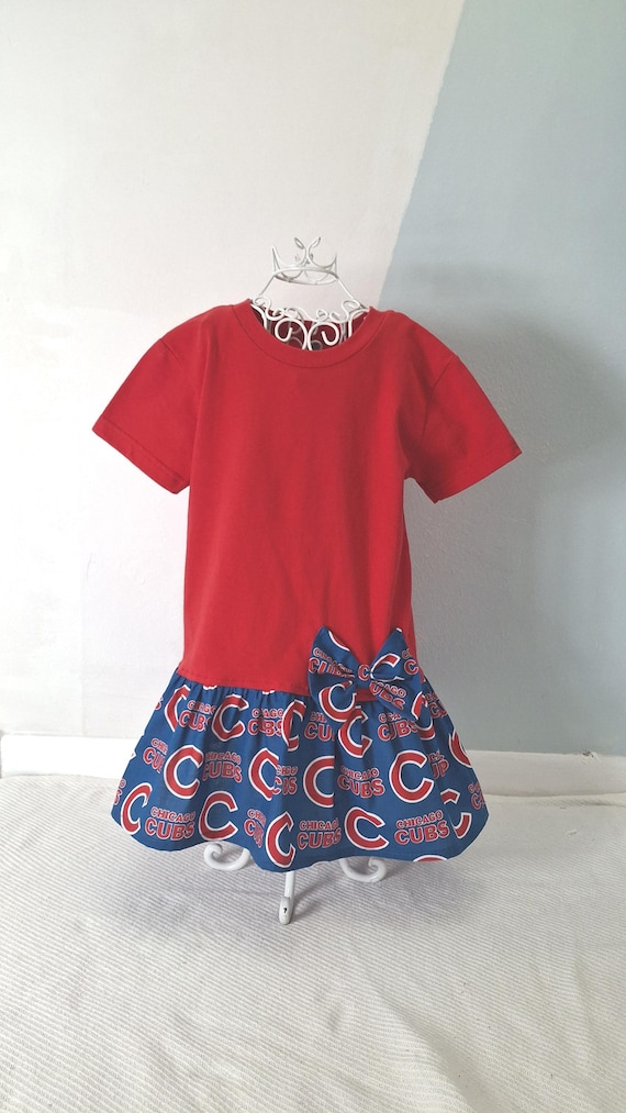 cubs jersey dress Girls BASEBALL ~ Show Your Team Colors for Game Day in This Cute Dress~ Infant and Toddler Clothes ~ Chicago Cubs Dresses related:micaya-dress-red-heart-flocked-mesh
