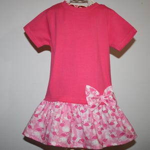 PINK FLAMINGO T shirt dress perfect for a day at the beach or just a Funday Dress with friends sizes 2T ~ 4T