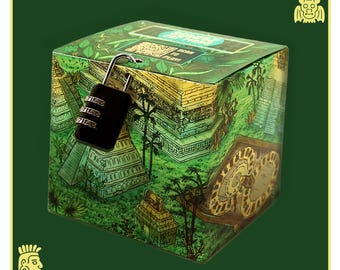 Adventure Puzzle Box Gift – Temple Escape Box – Creative Money Gift – Original Gift Gift Packaging – Treasure Hunt Gift Idea