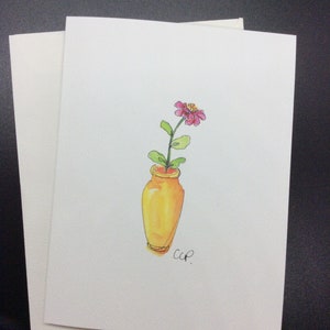 Ensemble de six cartes de correspondance imprimées / Cartes de correspondance aquarelle imprimées professionnellement de Mes créations originales / Ensemble de six