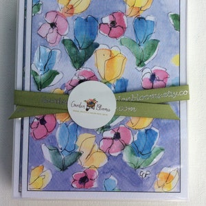 Set of 6 Printed Notecards / Printed Watercolor Cards