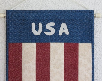 USA American Flag Wall Quilt American Pride - Team USA