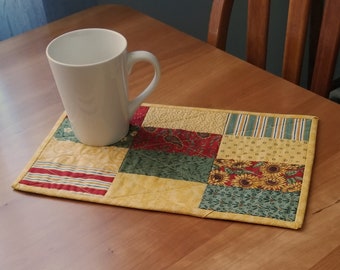 Summer Sun Quilted Table Runner Reversible