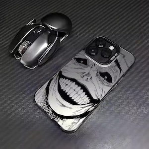 Custodia Solo Leveling per iPhone 16 Pro / Custodia per telefono anime Sung Jin-Woo / Regalo per fan anime Hunter / Custodia per iPhone Manga Art / Custodia antiurto resistente