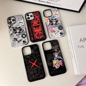 One Piece iPhone 16 Pro Max-hoesje – anime-telefoonhoes, Luffy strohoed piratenontwerp, schokbestendig en slim fit – cadeau-idee Otaku