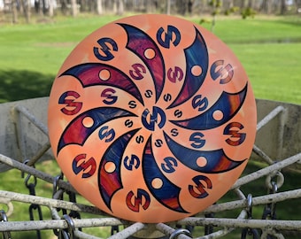 Discraft ESP Swirl Uli Stamped Heat w/ FlyDro 2.0 Design | Dyed Disc Golf Disc | 170-172g