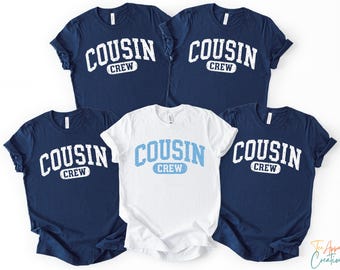 Chemises assorties Cousin Crew, t-shirt familial pour les vacances d'été, tenue pour voyage à la plage