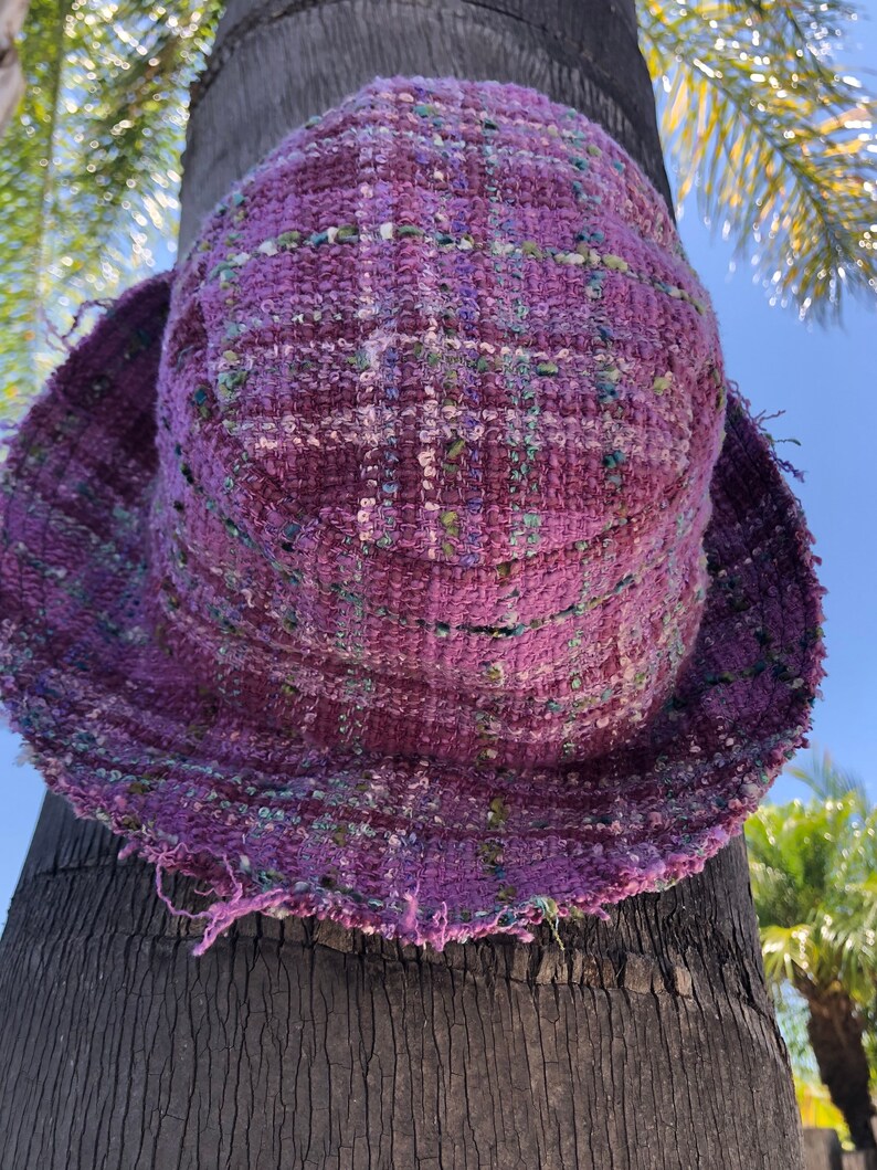 Lavender Bucket Hat Emily in Paris Look Silk Hat Winter Etsy