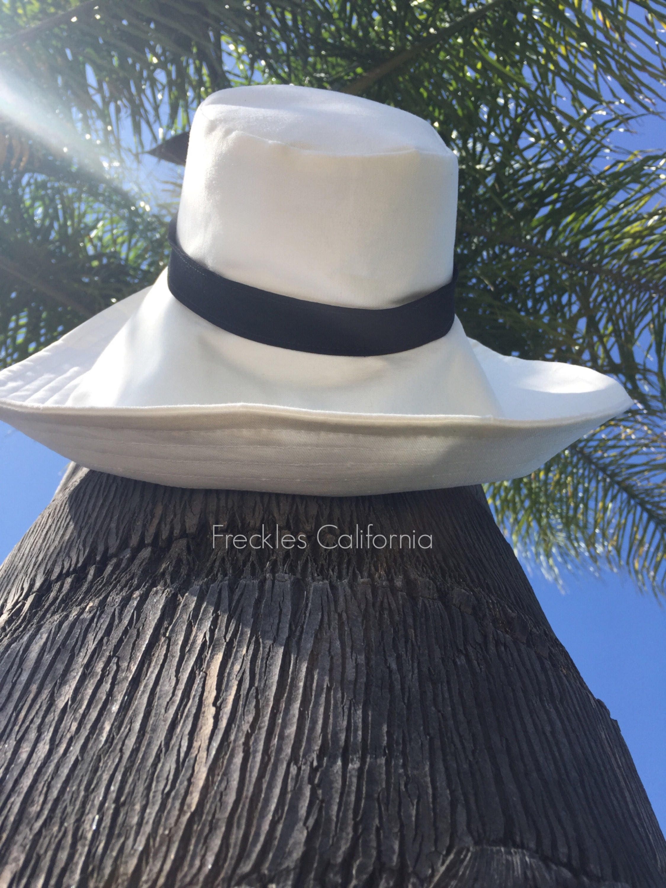 Cream Wide Brim Sun Hat, Pick Your SIZE, Hat for Traveling, Packable and  Foldable, Cotton Sunhat, Sun Protection Hat by Freckles California -   Canada