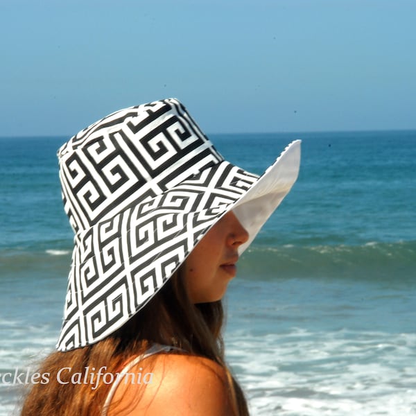 Summer Sun Hat, Wide Brim Sunhat, Vacation Hat, SELECT COLOR and SIZE, Women's Sun Hat for Honeymoon. Gardening, Pool by Freckles California