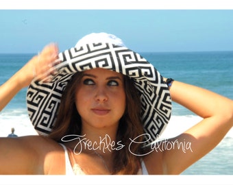 Wide Brim Sun Hat, Custom Color, Beach Vacation Hat