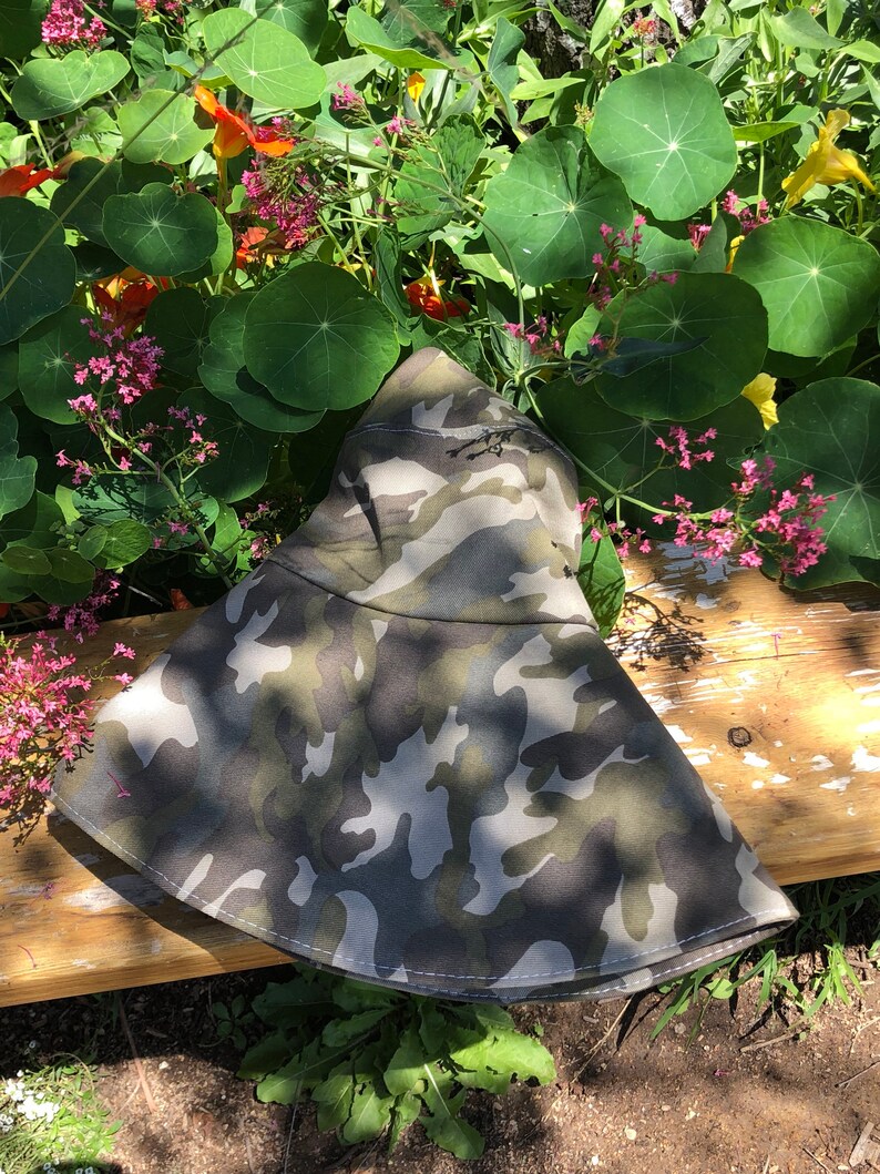 Camouflage Wide Brim Sun Hat Boating Hat Gardening Accessory Beach Hat Gift for Her Summer Hat Spring by Freckles California