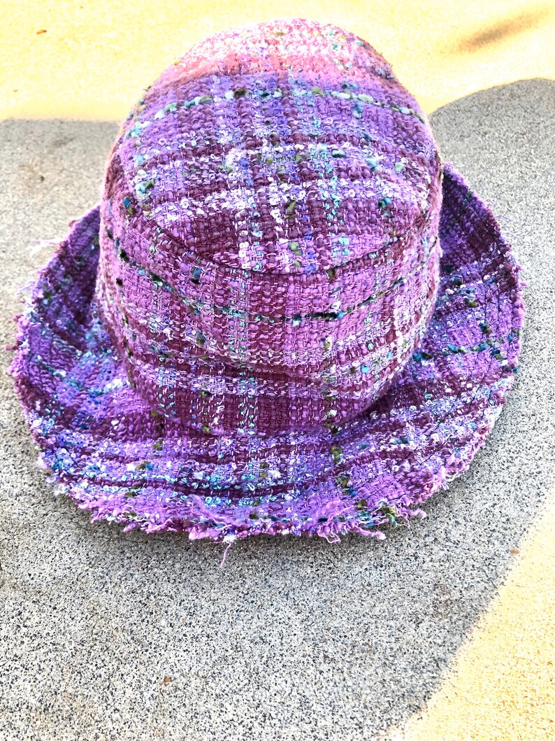 Lavender Bucket Hat Emily in Paris Look Silk Hat Winter Etsy