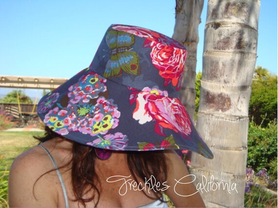 Floral Wide Brim Sunhat Beautiful 