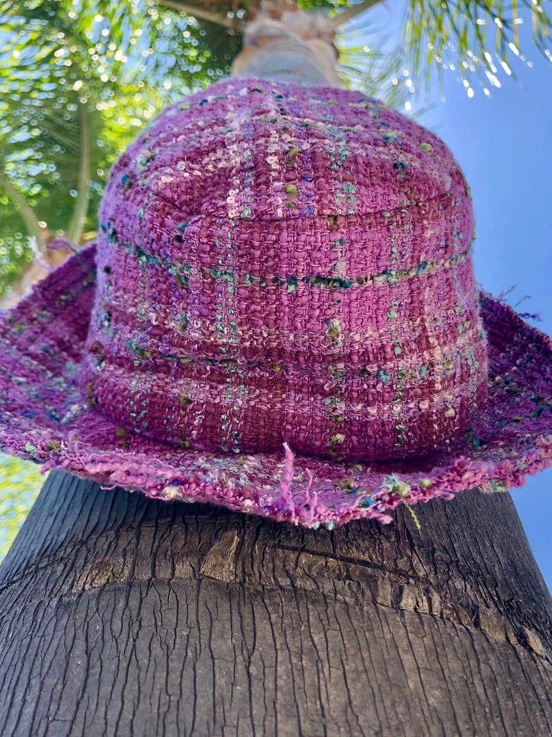 Lavender Bucket Hat Emily in Paris Look Silk Hat Winter Etsy