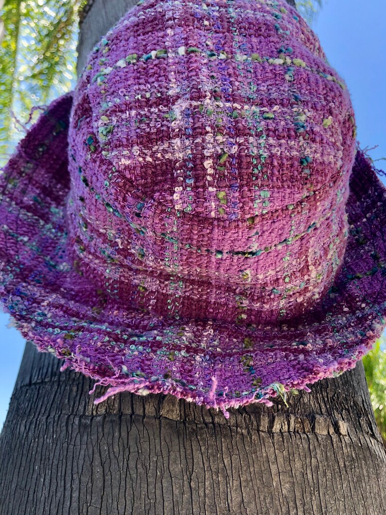 Lavender Bucket Hat Emily in Paris Look Silk Hat Winter Etsy