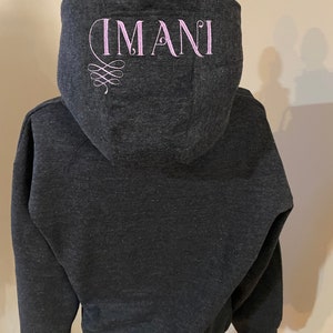 Adult Monogram Hoodie, Personalized Clothing, Emboridery, Monogram,  Personalized Sweatshirt, Initials, Gift 