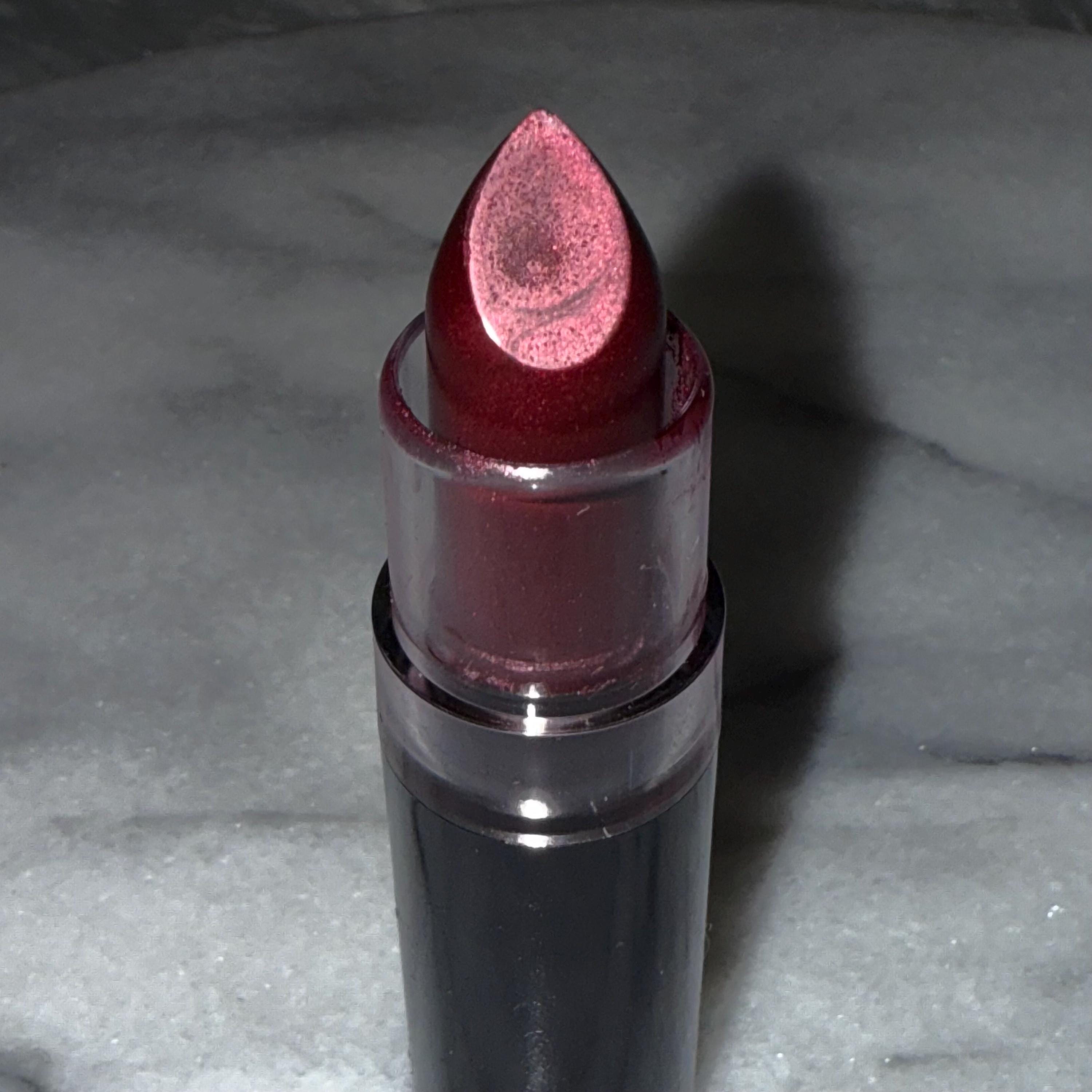 Metallic burgundy lipstick discount