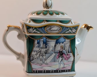 Vintage Sadler Staffordshire Teapot ‘Hamlet’ Shakespeare Series (c.1970s–1980s) England