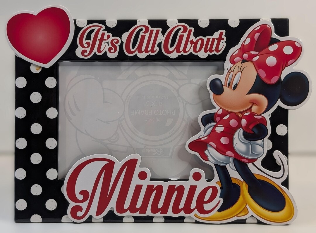 Disney© Minnie Mouse Picture Frame “its All About Minnie” Photo Frame ...