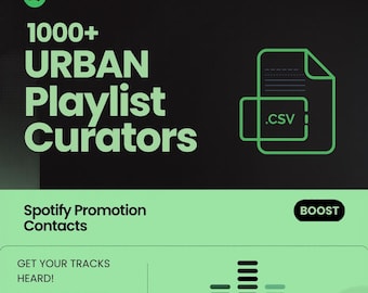 1000人以上のアーバンヒップホップR&Bアフロビーツプレイリストキュレーター｜Spotifyプロモーション連絡先｜音楽マーケティングバンドル