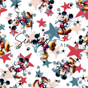 Magical Mouse Seamless Fabric Pattern (Digital Download)