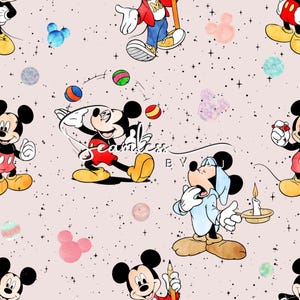 Magical mouse seamless pattern, cute seamless, sublimation pattern