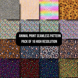 Animal Print Seamless Designs: Sublimation Bundle (Digital Download)