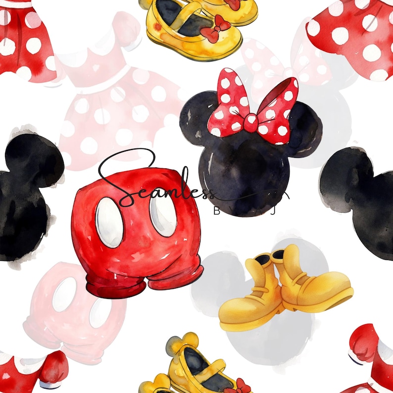 Magical Mouse Seamless Pattern, Digital Download - Etsy Australia
