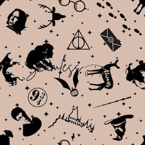 Magical Wizard Seamless Pattern: Digital Fabric (Seamless Download)