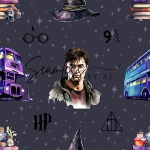 Witches and wizards seamless, magical designs, seamless patterns, sublimation design