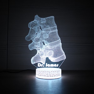 Vertebral Joint Gift for Orthopedist Light Vertebral Joint Lamp Orthopedist Gift  Led Lamp 3D Night Lamp 3D Night Light 3D Illusion