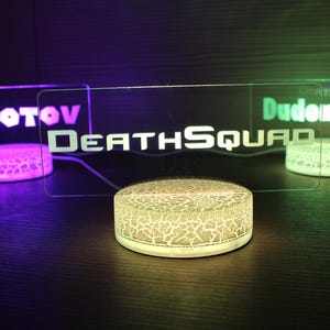 Gamertag Sign Gift For Streamer Twitch Gamertag Light Personalized Night Light Gamer Tag Name Sign
