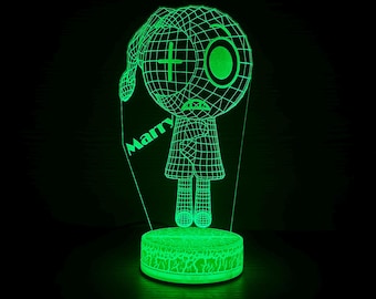 Astro Dandys World 3D Night Light Astro Light Bedside Lamp Night Lamp Home Decor 3D Illusion LED Lamp Gift for Gift Idea